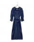Her lip to（ハーリップトゥ）の古着「Belted Denim Effect Shirt Dress/デニムワンピース」｜ネイビー
