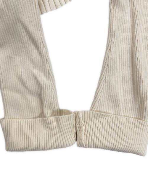 HER LIP TO（ハーリップトゥ）HER LIP TO (ハーリップトゥ) Cache-Coeur Knit Pullover ホワイト サイズ:Mの古着・服飾アイテム