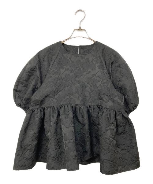 OHGA（オオガ）OHGA (オオガ) フラワージャガードブラウス ブラック サイズ:Fの古着・服飾アイテム