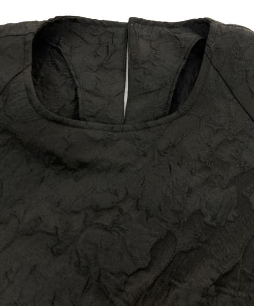 OHGA（オオガ）OHGA (オオガ) フラワージャガードブラウス ブラック サイズ:Fの古着・服飾アイテム