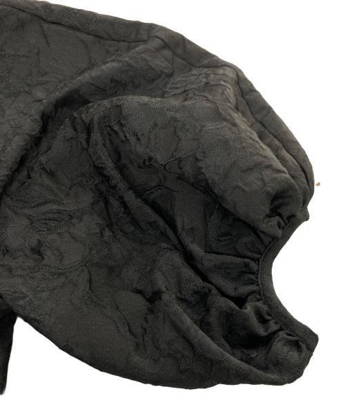 OHGA（オオガ）OHGA (オオガ) フラワージャガードブラウス ブラック サイズ:Fの古着・服飾アイテム