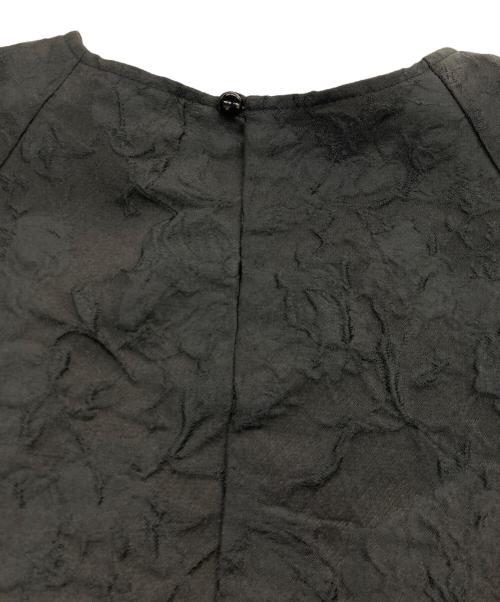 OHGA（オオガ）OHGA (オオガ) フラワージャガードブラウス ブラック サイズ:Fの古着・服飾アイテム