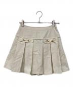 HER LIP TOハーリップトゥ）の古着「Pleated Mini Skirt/ミニスカート」｜アイボリー