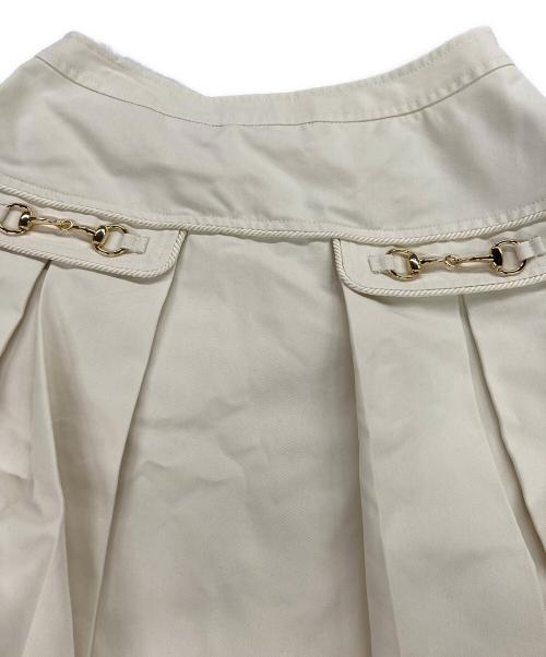 HER LIP TO（ハーリップトゥ）Her lip to (ハーリップトゥ) Pleated Mini Skirt/ミニスカート アイボリー サイズ:Ｍの古着・服飾アイテム