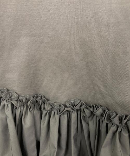 CELFORD（セルフォード）CELFORD (セルフォード) ラウンドヘムフリルカットソー ブラウン サイズ:36の古着・服飾アイテム