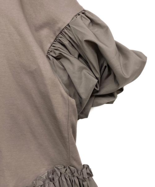 CELFORD（セルフォード）CELFORD (セルフォード) ラウンドヘムフリルカットソー ブラウン サイズ:36の古着・服飾アイテム