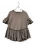 CELFORD（セルフォード）の古着「ラウンドヘムフリルカットソー」｜ブラウン