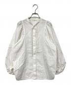 YORIヨリ）の古着「リボンパフスリーブブラウス」｜ホワイト