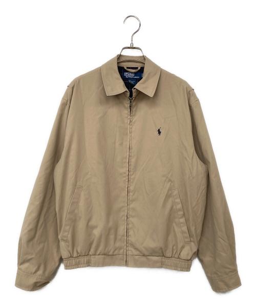 POLO RALPH LAUREN（ポロ・ラルフローレン）POLO RALPH LAUREN (ポロ・ラルフローレン) ポニー刺繍スイングトップ ベージュ サイズ:Sの古着・服飾アイテム