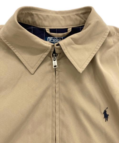 POLO RALPH LAUREN（ポロ・ラルフローレン）POLO RALPH LAUREN (ポロ・ラルフローレン) ポニー刺繍スイングトップ ベージュ サイズ:Sの古着・服飾アイテム