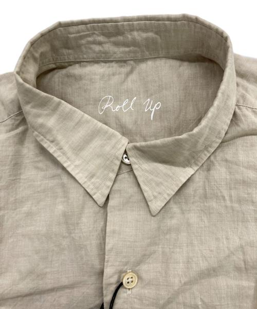 Porter Classic（ポータークラシック）Porter Classic (ポータークラシック) ROLL UP LINEN COTTON SHIRT/ロールアップリネンコットンシャツ ベージュ サイズ:Lの古着・服飾アイテム