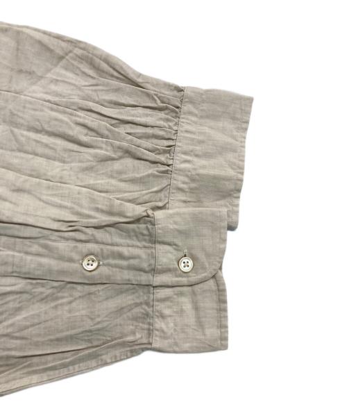 Porter Classic（ポータークラシック）Porter Classic (ポータークラシック) ROLL UP LINEN COTTON SHIRT/ロールアップリネンコットンシャツ ベージュ サイズ:Lの古着・服飾アイテム