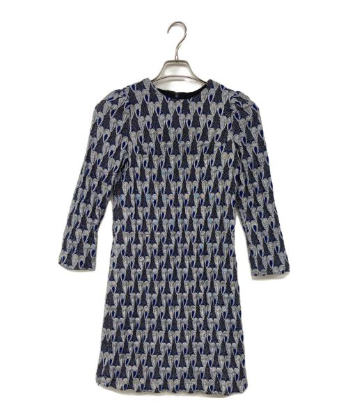 KEITA MARUYAMA（ケイタマルヤマ）KEITA MARUYAMA (ケイタマルヤマ) ラメフクレジャガード ワンピース ブルー サイズ:Sの古着・服飾アイテム