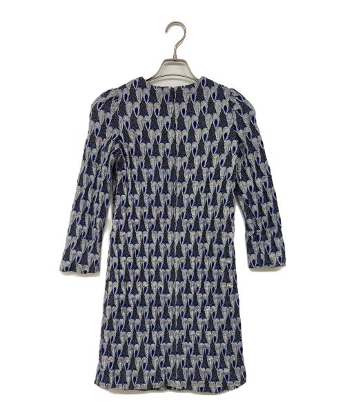 KEITA MARUYAMA（ケイタマルヤマ）KEITA MARUYAMA (ケイタマルヤマ) ラメフクレジャガード ワンピース ブルー サイズ:Sの古着・服飾アイテム