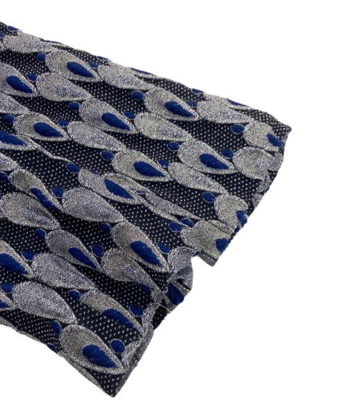 KEITA MARUYAMA（ケイタマルヤマ）KEITA MARUYAMA (ケイタマルヤマ) ラメフクレジャガード ワンピース ブルー サイズ:Sの古着・服飾アイテム