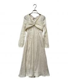 HER LIP TO（ハーリップトゥ）の古着「Moon Glow Dot Pleated Dress/ワンピース」｜ベージュ
