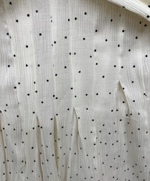 HER LIP TO（ハーリップトゥ）Her lip to (ハーリップトゥ) Moon Glow Dot Pleated Dress/ワンピース ベージュ サイズ:Sの古着・服飾アイテム