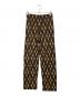 DRIES VAN NOTEN (ドリスヴァンノッテン) アーガイルラメニットパンツ ブラック×ベージュ サイズ:XS：16000円