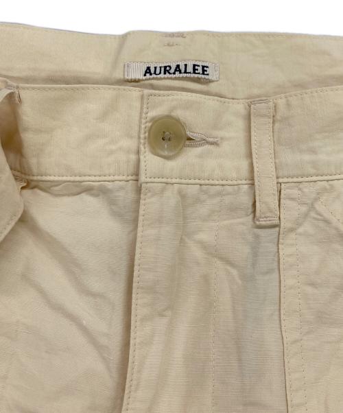 AURALEE（オーラリー）AURALEE (オーラリー) HIGH DENSITY FINX LINEN WEATHER PANTS ベージュ サイズ:1の古着・服飾アイテム