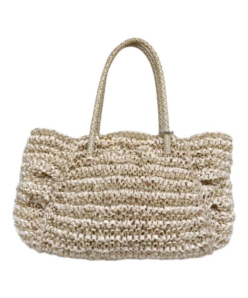 ANTEPRIMA（アンテプリマ）ANTEPRIMA (アンテプリマ) ワイヤーハンドバッグ ベージュの古着・服飾アイテム