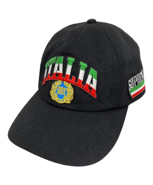 SUPREME（シュプリーム）SUPREME (シュプリーム) Italia 6-Panel/キャップ ブラックの古着・服飾アイテム