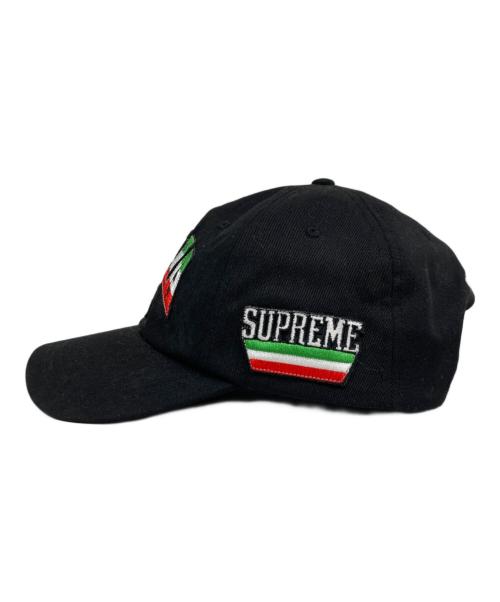 SUPREME（シュプリーム）SUPREME (シュプリーム) Italia 6-Panel/キャップ ブラックの古着・服飾アイテム