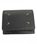 Maison Margielaメゾンマルジェラ）の古着「グレインレザースリーフォールドウォレット」｜ブラック