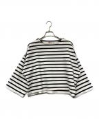 Traditional Weatherwearトラディショナルウェザーウェア）の古着「LYNE WIDE SLEEVE/リン ワイドスリーブ/ボーダーカットソー」｜ホワイト