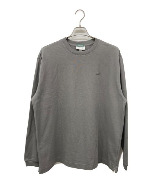 LACOSTE（ラコステ）LACOSTE (ラコステ) 鹿の子L/Sカットソー グレー サイズ:4 未使用品の古着・服飾アイテム