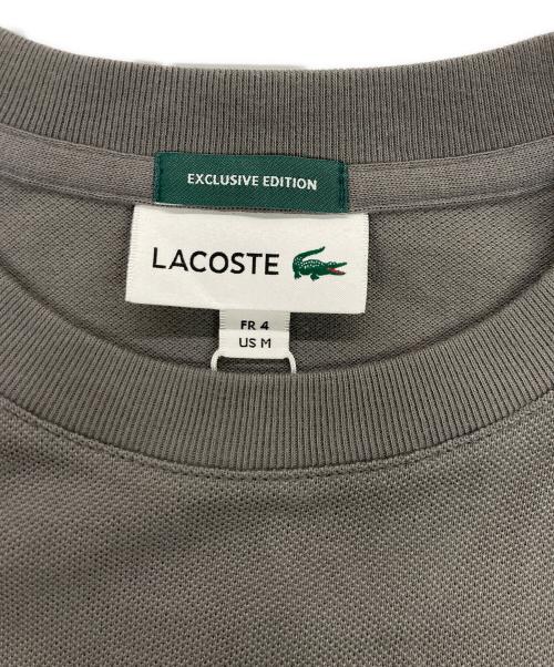 LACOSTE（ラコステ）LACOSTE (ラコステ) 鹿の子L/Sカットソー グレー サイズ:4 未使用品の古着・服飾アイテム