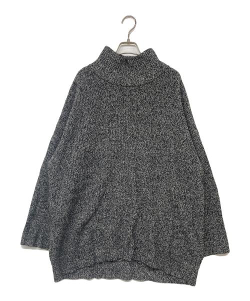 DEVOA（デヴォア）DEVOA (デヴォア) High neck knit cashmere Melange ブラック サイズ:3の古着・服飾アイテム