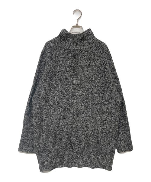 DEVOA（デヴォア）DEVOA (デヴォア) High neck knit cashmere Melange ブラック サイズ:3の古着・服飾アイテム