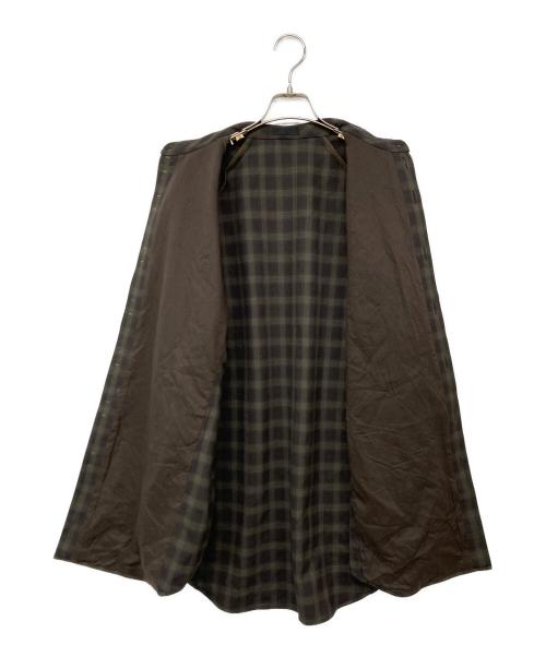 DEVOA（デヴォア）DEVOA (デヴォア) チェックシャツ ブラウン サイズ:3の古着・服飾アイテム