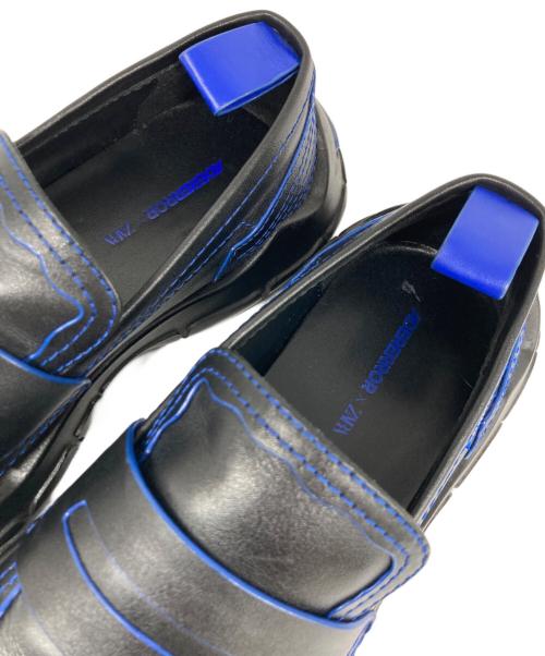 ZARA（ザラ）ZARA (ザラ) ADER error (アーダーエラー) スクエアローファー ブラック サイズ:38/24.5の古着・服飾アイテム