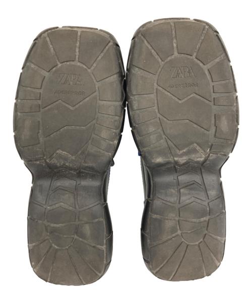 ZARA（ザラ）ZARA (ザラ) ADER error (アーダーエラー) スクエアローファー ブラック サイズ:38/24.5の古着・服飾アイテム