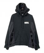 NIKE×sacaiナイキ×サカイ）の古着「NRG HOODIE/プルオーバーパーカー」｜ブラック