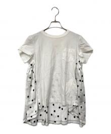 sacai（サカイ）の古着「ドッキングカットソーブラウス」｜ホワイト