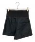ALEXANDER WANG (アレキサンダーワン) ウエストロゴショートパンツ ブラック サイズ:2：20000円