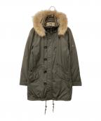 BURBERRY BLACK LABELバーバリーブラックレーベル）の古着「モッズコート」｜カーキ