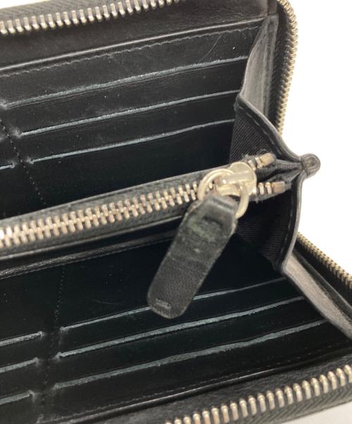 JIMMY CHOO（ジミーチュウ）JIMMY CHOO (ジミーチュウ) ラウンドファスナー財布 ブラックの古着・服飾アイテム