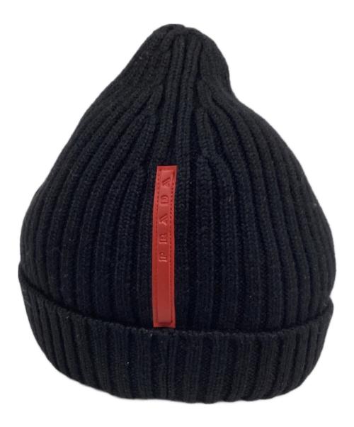 PRADA SPORTS（プラダスポーツ）PRADA SPORTS (プラダスポーツ) ニットキャップ ブラックの古着・服飾アイテム