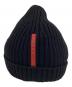 PRADA SPORTS (プラダスポーツ) ニットキャップ ブラック：9000円