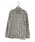 MARGARET HOWELL（マーガレットハウエル）の古着「リネンチェックシャツ」｜ホワイト