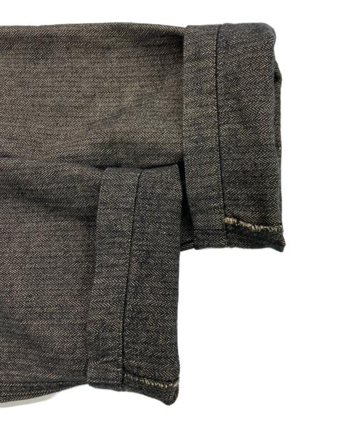 stussy（ステューシー）stussy (ステューシー) ヘリンボーンイージーパンツ ブラウン サイズ:Sの古着・服飾アイテム