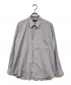 COMME des GARCONS HOMMEコムデギャルソン オム）の古着「ストライプシャツ」｜レッド×ブルー