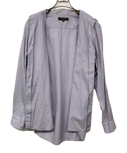 COMME des GARCONS HOMME（コムデギャルソン オム）COMME des GARCONS HOMME (コムデギャルソン オム) ストライプシャツ レッド×ブルー サイズ:SSの古着・服飾アイテム