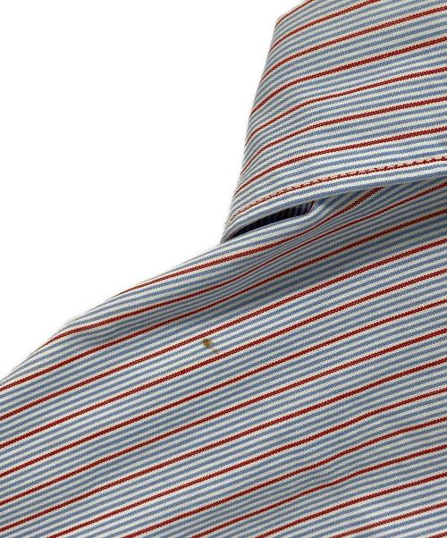 COMME des GARCONS HOMME（コムデギャルソン オム）COMME des GARCONS HOMME (コムデギャルソン オム) ストライプシャツ レッド×ブルー サイズ:SSの古着・服飾アイテム