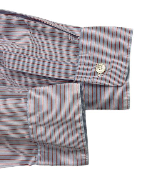 COMME des GARCONS HOMME（コムデギャルソン オム）COMME des GARCONS HOMME (コムデギャルソン オム) ストライプシャツ レッド×ブルー サイズ:SSの古着・服飾アイテム