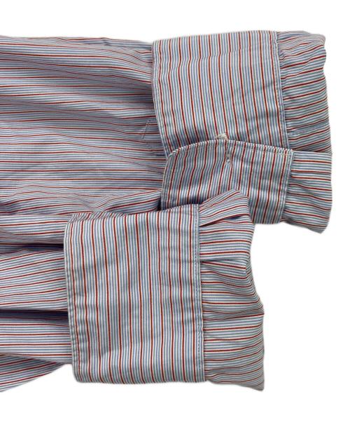 COMME des GARCONS HOMME（コムデギャルソン オム）COMME des GARCONS HOMME (コムデギャルソン オム) ストライプシャツ レッド×ブルー サイズ:SSの古着・服飾アイテム