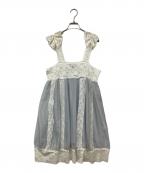 MIYAOミヤオ）の古着「レースキャミソールブラウス」｜ブルー